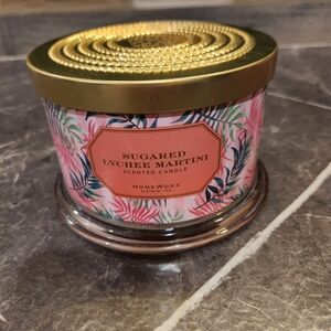 Homeworx Sugared Lychee Martini Candle 4-Wick-Brand New